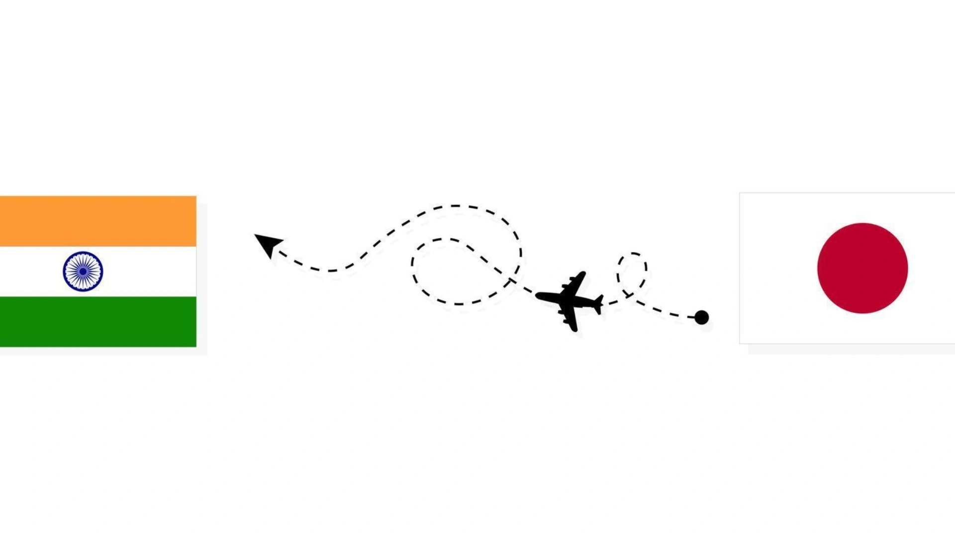 free flight to Japan from India